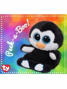 10/$25🦋 Ty PENNI The Penguin Peek-A-Boo Phone Holder with Screen Cleaner Bottom